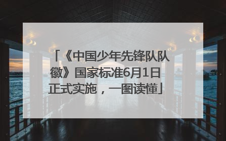 《中国少年先锋队队徽》国家标准6月1日正式实施，一图读懂