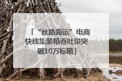 “丝路海运”电商快线集装箱吞吐量突破10万标箱