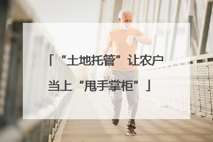 “土地托管”让农户当上“甩手掌柜”
