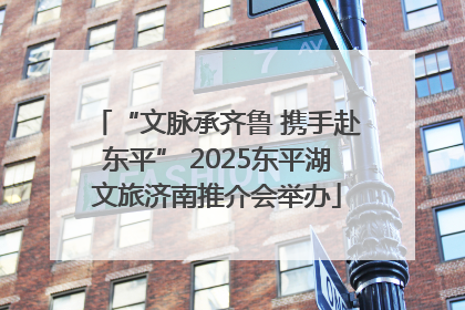 “文脉承齐鲁 携手赴东平” 2025东平湖文旅济南推介会举办