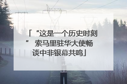 “这是一个历史时刻” 索马里驻华大使畅谈中非银幕共鸣