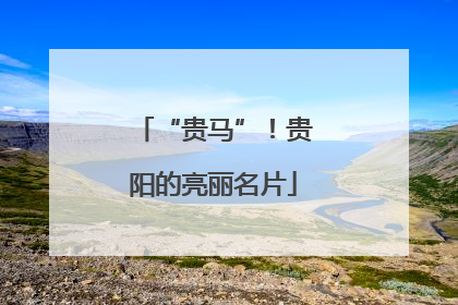 “贵马”！贵阳的亮丽名片