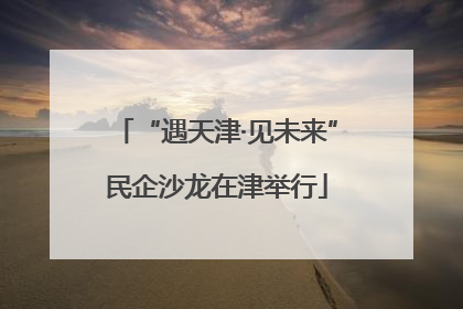 “遇天津·见未来”民企沙龙在津举行