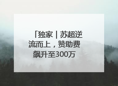 独家｜苏超逆流而上，赞助费飙升至300万，仍一席难求