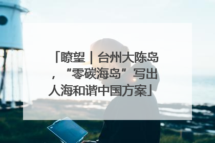 瞭望｜台州大陈岛，“零碳海岛”写出人海和谐中国方案