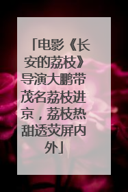 电影《长安的荔枝》导演大鹏带茂名荔枝进京，荔枝热甜透荧屏内外