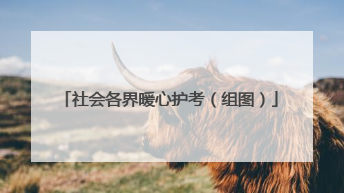 社会各界暖心护考（组图）