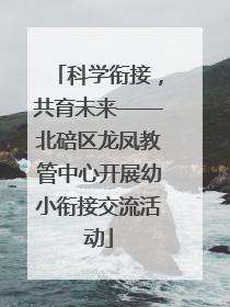 科学衔接，共育未来——北碚区龙凤教管中心开展幼小衔接交流活动