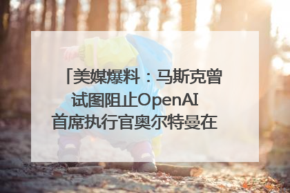 美媒爆料：马斯克曾试图阻止OpenAI首席执行官奥尔特曼在中东的AI交易