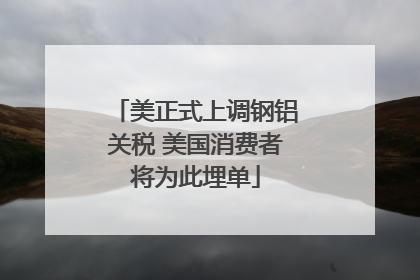 美正式上调钢铝关税 美国消费者将为此埋单