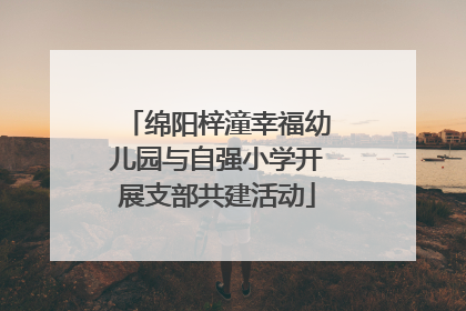 绵阳梓潼幸福幼儿园与自强小学开展支部共建活动