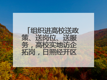 组织进高校送政策、送岗位、送服务，高校实地访企拓岗，日照经开区——校地企联动，激活人才发展“引擎”