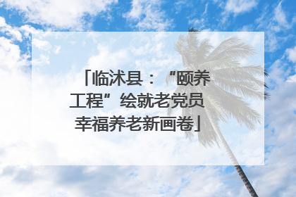 临沭县：“颐养工程”绘就老党员幸福养老新画卷