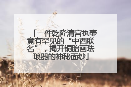 一件乾隆清宫执壶竟有罕见的“中西联名”，揭开铜胎画珐琅器的神秘面纱