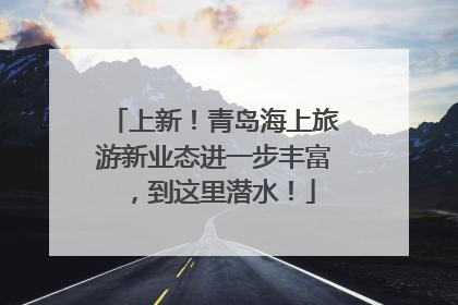 上新！青岛海上旅游新业态进一步丰富，到这里潜水！