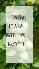 两券商IT人员曝出“老鼠仓”