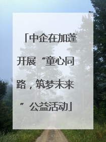 中企在加蓬开展“童心同路，筑梦未来”公益活动