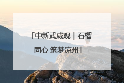 中新武威观｜石榴同心 筑梦凉州