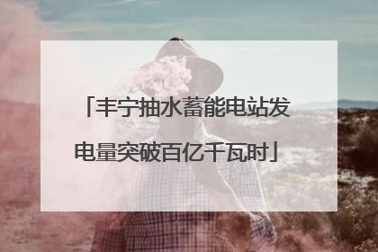 丰宁抽水蓄能电站发电量突破百亿千瓦时