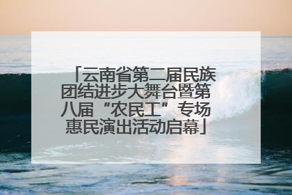 云南省第二届民族团结进步大舞台暨第八届“农民工”专场惠民演出活动启幕