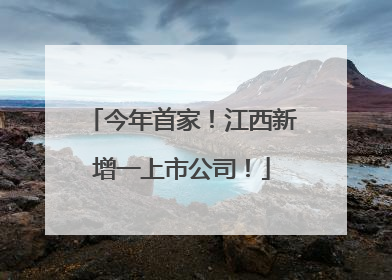 今年首家！江西新增一上市公司！