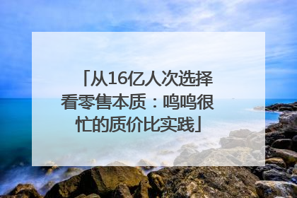 从16亿人次选择看零售本质：鸣鸣很忙的质价比实践