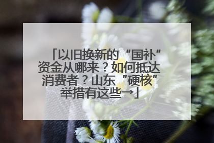 以旧换新的“国补”资金从哪来？如何抵达消费者？山东“硬核”举措有这些→
