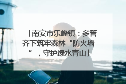 南安市乐峰镇：多管齐下筑牢森林“防火墙”，守护绿水青山