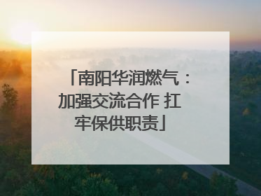 南阳华润燃气：加强交流合作 扛牢保供职责