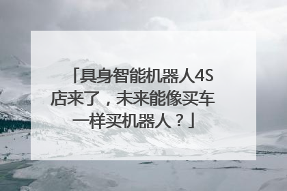具身智能机器人4S店来了，未来能像买车一样买机器人？