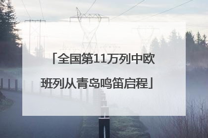 全国第11万列中欧班列从青岛鸣笛启程