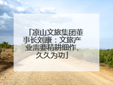 凉山文旅集团董事长刘康：文旅产业需要精耕细作、久久为功