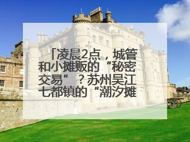 凌晨2点，城管和小摊贩的“秘密交易”？苏州吴江七都镇的“潮汐摊区”让城市管理有了人情味