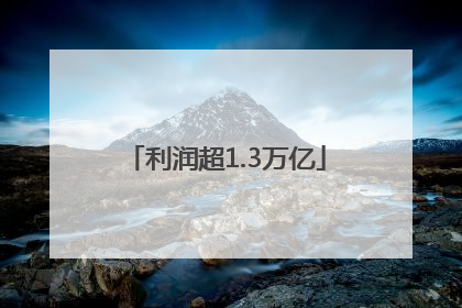利润超1.3万亿