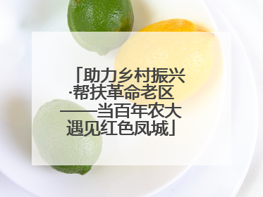 助力乡村振兴·帮扶革命老区——当百年农大遇见红色凤城