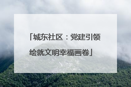城东社区：党建引领绘就文明幸福画卷