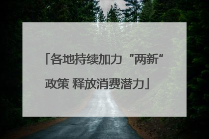各地持续加力“两新”政策 释放消费潜力