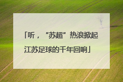 听，“苏超”热浪掀起江苏足球的千年回响