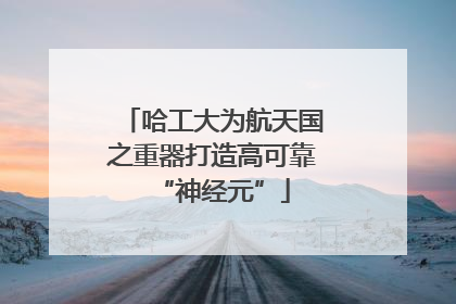 哈工大为航天国之重器打造高可靠“神经元”