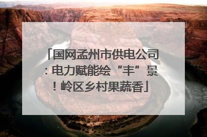 国网孟州市供电公司：电力赋能绘“丰”景！岭区乡村果蔬香