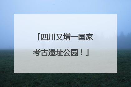 四川又增一国家考古遗址公园！