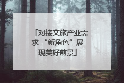 对接文旅产业需求 “新角色”展现美好前景