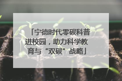 宁德时代零碳科普进校园，助力科学教育与“双碳”战略