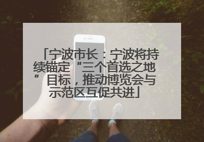 宁波市长：宁波将持续锚定“三个首选之地”目标，推动博览会与示范区互促共进