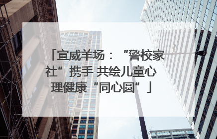 宣威羊场：“警校家社”携手 共绘儿童心理健康“同心圆”