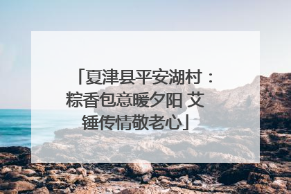 夏津县平安湖村：粽香包意暖夕阳 艾锤传情敬老心