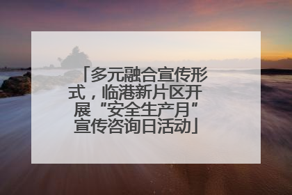 多元融合宣传形式，临港新片区开展“安全生产月”宣传咨询日活动