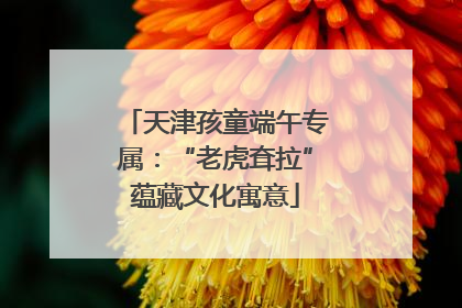 天津孩童端午专属：“老虎耷拉”蕴藏文化寓意
