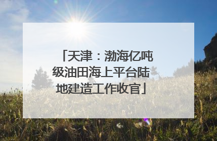 天津：渤海亿吨级油田海上平台陆地建造工作收官