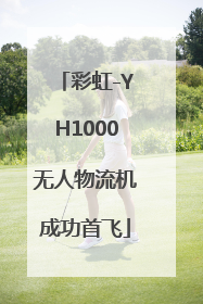 彩虹-YH1000无人物流机成功首飞